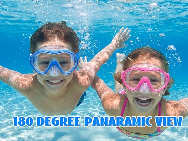 wide view snorkel mask