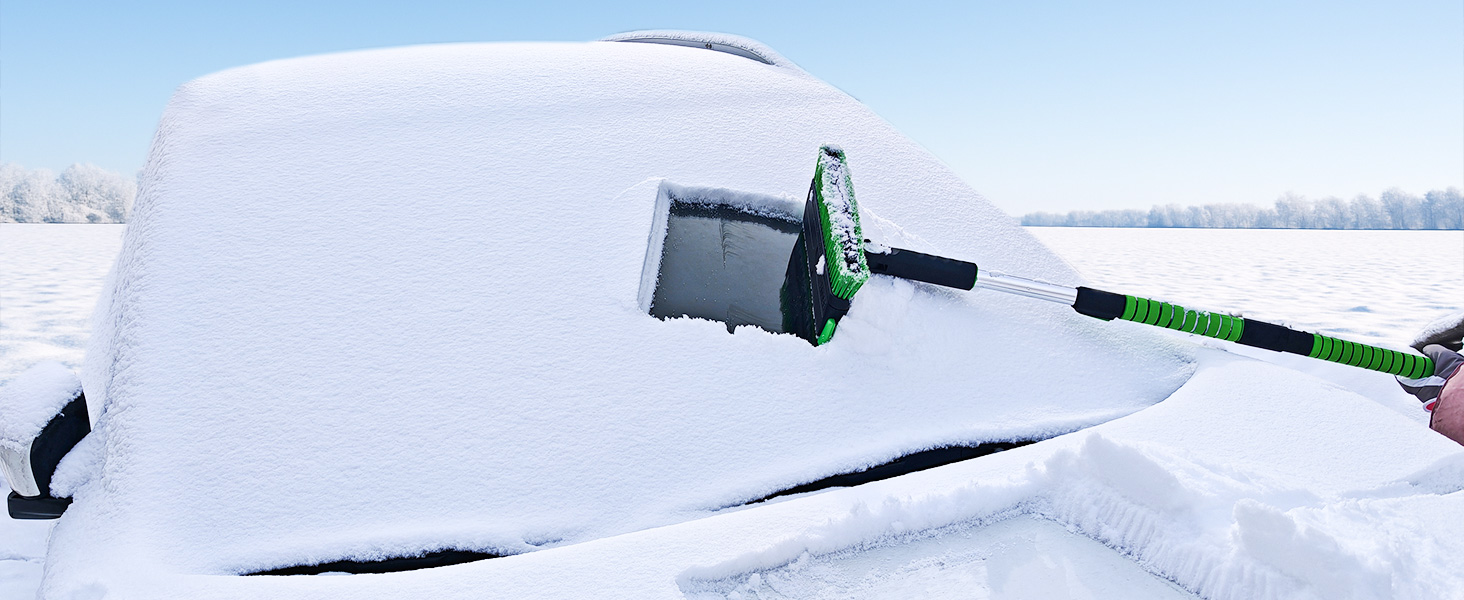 snow brush and ice scraper