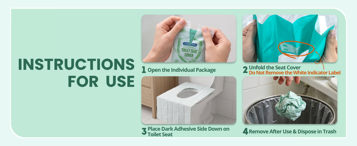 ANKEXIN Disposable Toilet Seat Covers