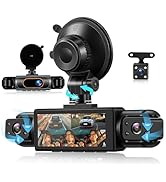 Orderich 4 Channel 360° Dash Cam Front and Rear Inside Left Right, 3.16 Inch FHD 1080P IPS Dashca...
