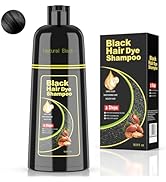 BELEZALIB Black Hair Dye Shampoo for Woman & Man, Hair Color Shampoo 3 in 1, Semi-Permanent Gray ...