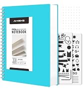 AHGXG Bullet Dotted Journal Spiral Notebook - Large A4 Dotted Notebook 8.5''×11'', 300 Pages Dot ...