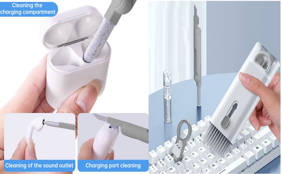 7 in 1 Laptop Cleaning Kit Keyboard Cleaner,Computer Screen Cleaning Brush Tool