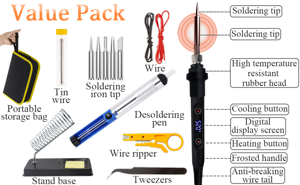 Great value soldering iron set