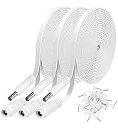 3 Pack DC Power Extension Cable 20ft 2.1mm x 5.5mm Compatible with 12V DC Adapter Cord for CCTV I...
