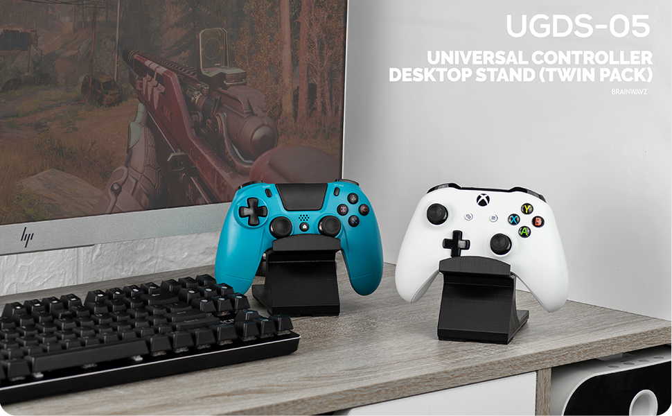 UGDS-05 - Twin pack game controller mount for desktops