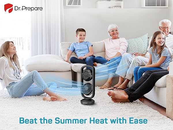 table oscillating tower fan DF7 USB