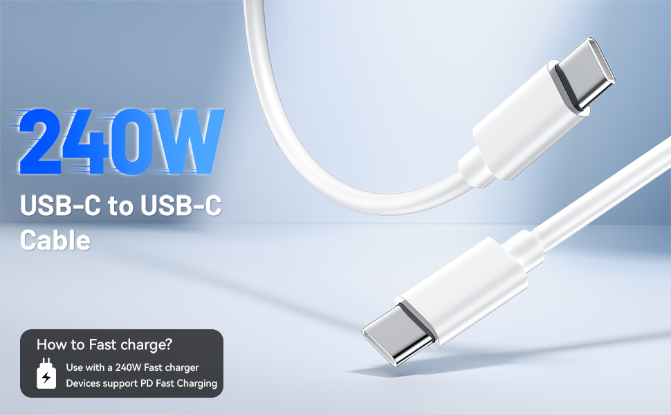 240W USB C to USB C Cable