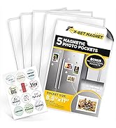 Magnetic Photo Frames - 8.5 x 11 Magnet Picture Frame Set - Picture Magnets for Refrigerator - Ma...