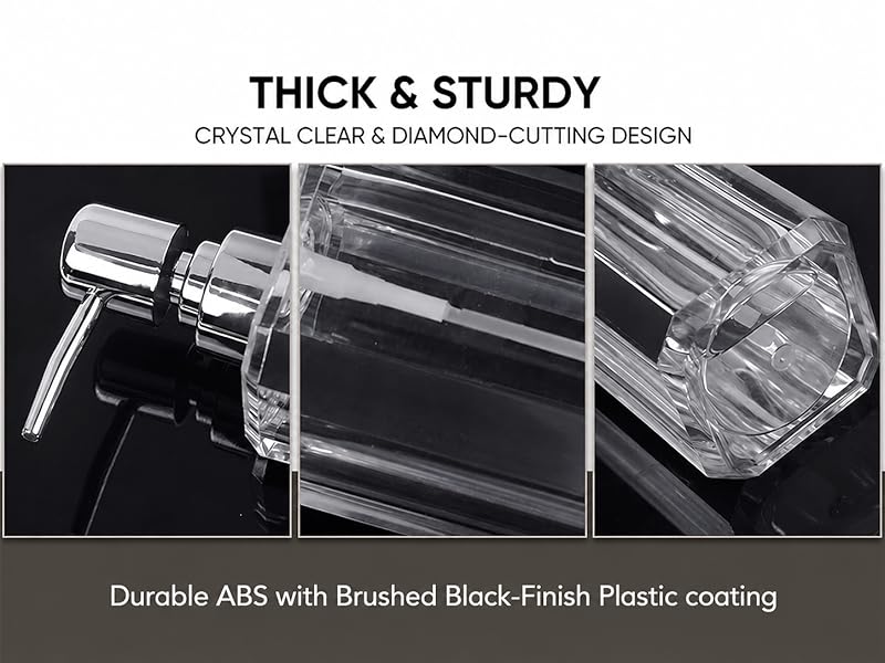 THICK & STURDY CRYSTAL CLEAR & DIAMOND-CUTTING DESIGN