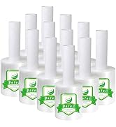 PAFEI Stretch/Shrink Wrap Roll 4.3 inch 1100ft - 80 Gauge Plastic Saran Wrap for Moving, Heavy Du...
