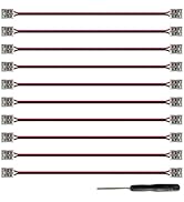 Fluflux 2-Pin Solderless Jumper Connectors for 8mm LED Strip Lights, with Pre-Installed 6'' 20AWG...