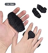 NiuMid Anti-Slip Workout Grips - Ergonomic Rubber Hand Protector Gloves for Weight Lifting, Pull-...