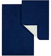 LINLA Bathroom Rugs Sets 2 Piece, Absorbent Soft Chenille Bath Mat, Non-Slip,Quick Dry, Washable,...
