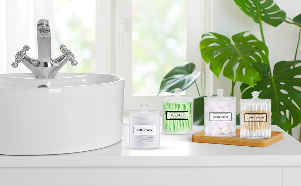 qtip holder for bathroom set