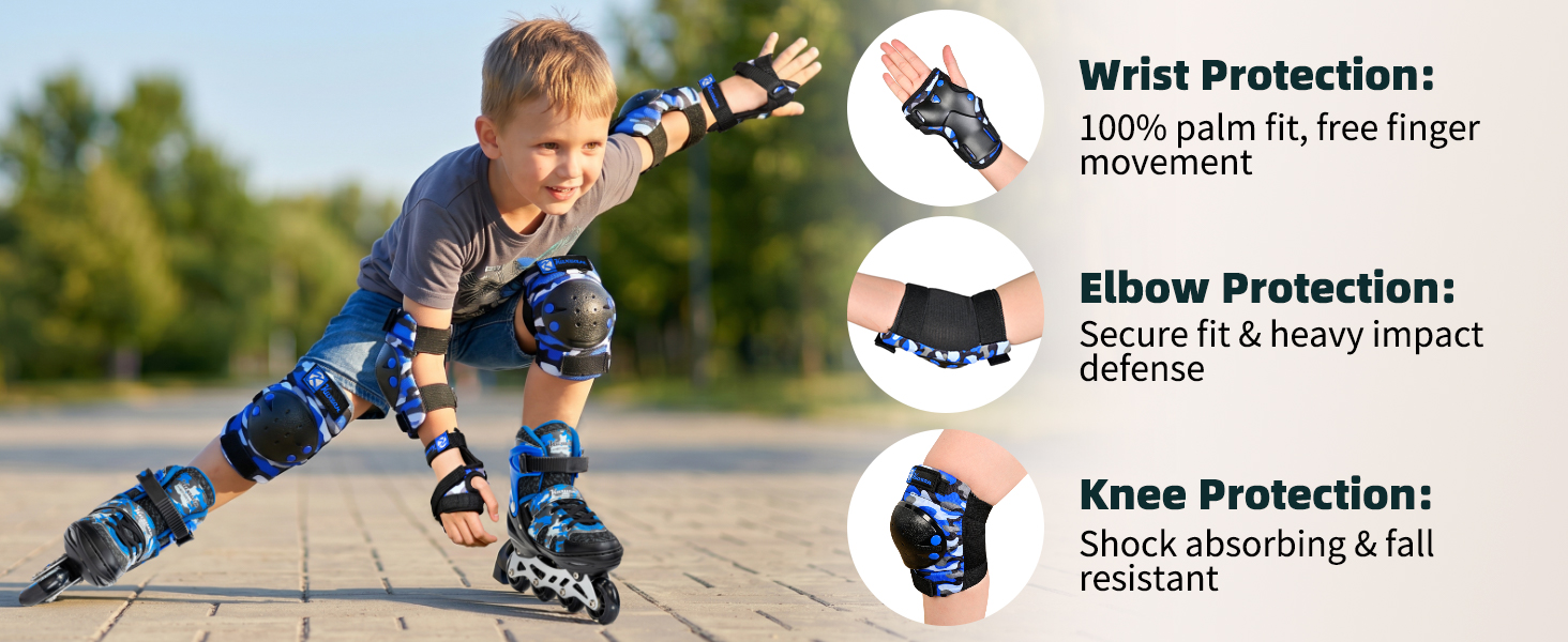 elbow and knee pads kids 4-6