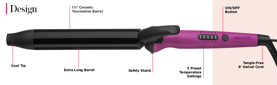 1.25" Extended Ceramic Tourmaline Barrel