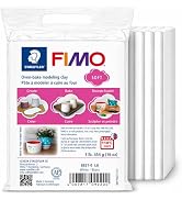 STAEDTLER FIMO Soft Polymer Clay White 1 lb 454g – Oven Bake Modeling Clay for Jewelry, Sculpting...