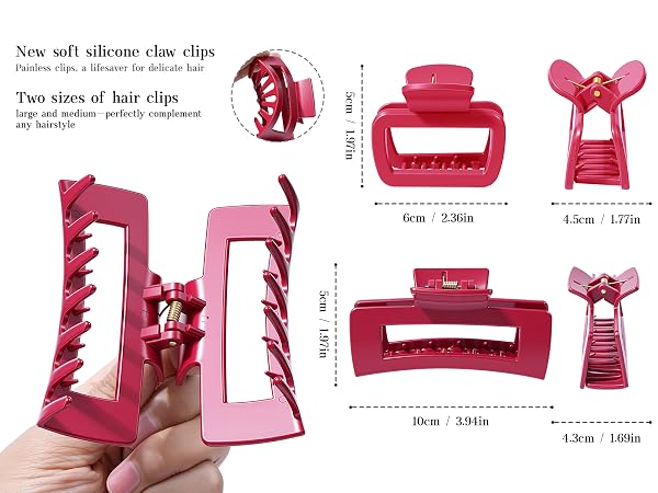 squishy hair claw clip