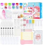 WhizToys 74PCS DIY Lip Gloss Making Kit,Make Your Own Lip Glosses Set Moisturizing Lip Glaze Hand...