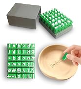 Letter Stamps for Clay, Polymer Clay Alphabet Stamps Set for Pottery, Pottery Stamp for Clay Pers...