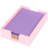 WINFFOR Acrylic Notepad Holder Dispenser - 4x6 in Sticky Note Memo Holder Self-Stick Note Pad Org...
