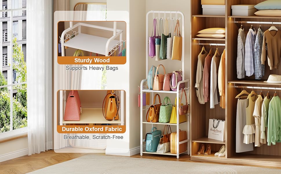 purse organizer for closet