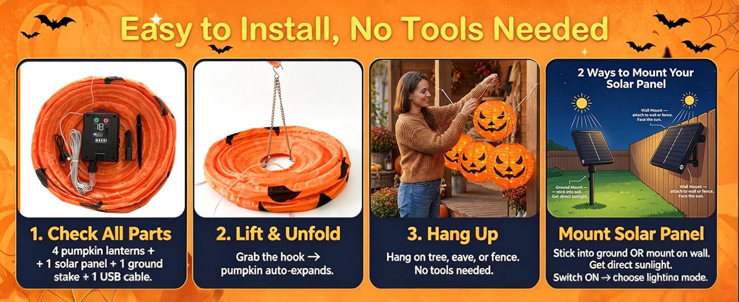 solar halloween decorations