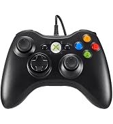 NBCP Wired Controller – Compatible with Xbox 360, Xbox 360 Slim & PC Windows 7/8/10, with Dual Vi...