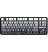 MANBASNAKE X Attack Shark X87 Wireless Mechanical Keyboard, Hot Swappable Gasket Custom Gaming Ke...