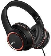 LORELEI X8 Over-Ear Wired Headphones with Microphone with 1.45m-Tangle-Free Nylon Line&3.5mm Plug...