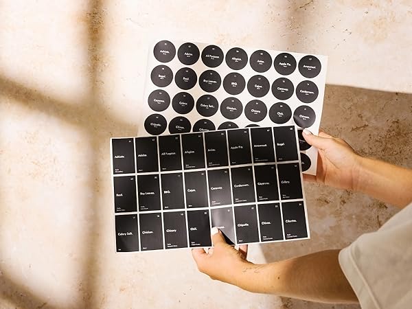 frascos para especias de cocina seasoning organizer