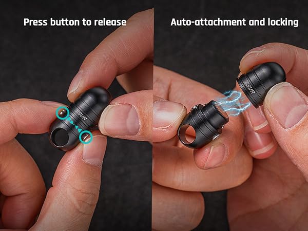 detachable key ring quick release
