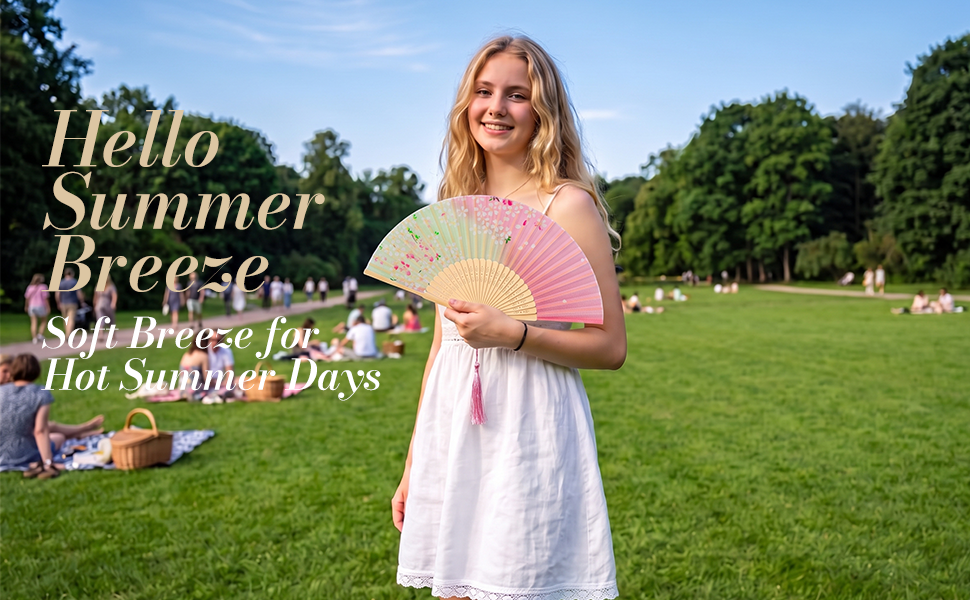 Folding Hand Fan for Women
