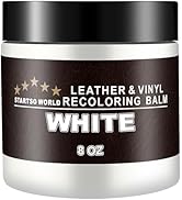 STARTSO WORLD Leather Recoloring Balm, White Leather Repair Kit for Furniture, Leather Restorer f...