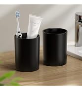 Toothbrush Cup 13.75oz 390ml, Easy to Clean Bathroom Cup 1Pc, Non-Slip Plastic Bathroom Tumbler