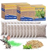 20 Pack Rodent Repellent Pouches, Botanical Mouse Repellent for Indoor Use, Natural Mice Deterren...
