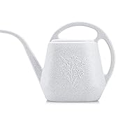 Fasmov 1-Gallon Plastic Watering Can with Comfortable Handle, Garden Watering Cans Long Spout for...