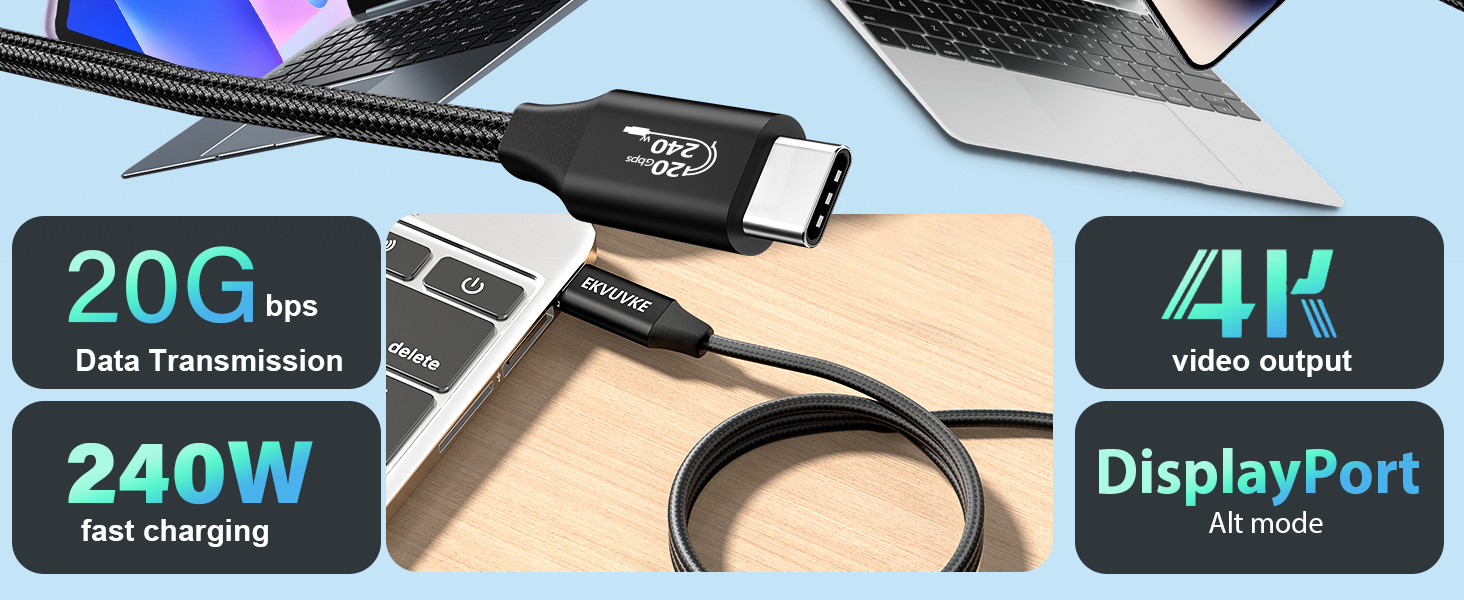USB C Monitor Display Cable