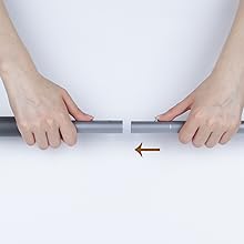 Three-section pole matching installation