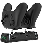 Switch Pro Controller Charger, Xbox Series S/X Controller Charging Dock, Charging Station for Pla...