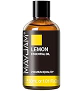 Lemon Essential Oil 30ML/1.01FL.OZ, MAYJAM Premium Lemon Oil Essential Oils with Glass Dropper, G...