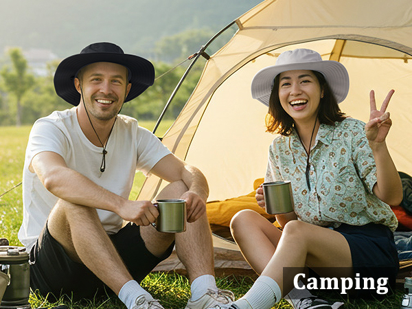 Safari hat for adult camping