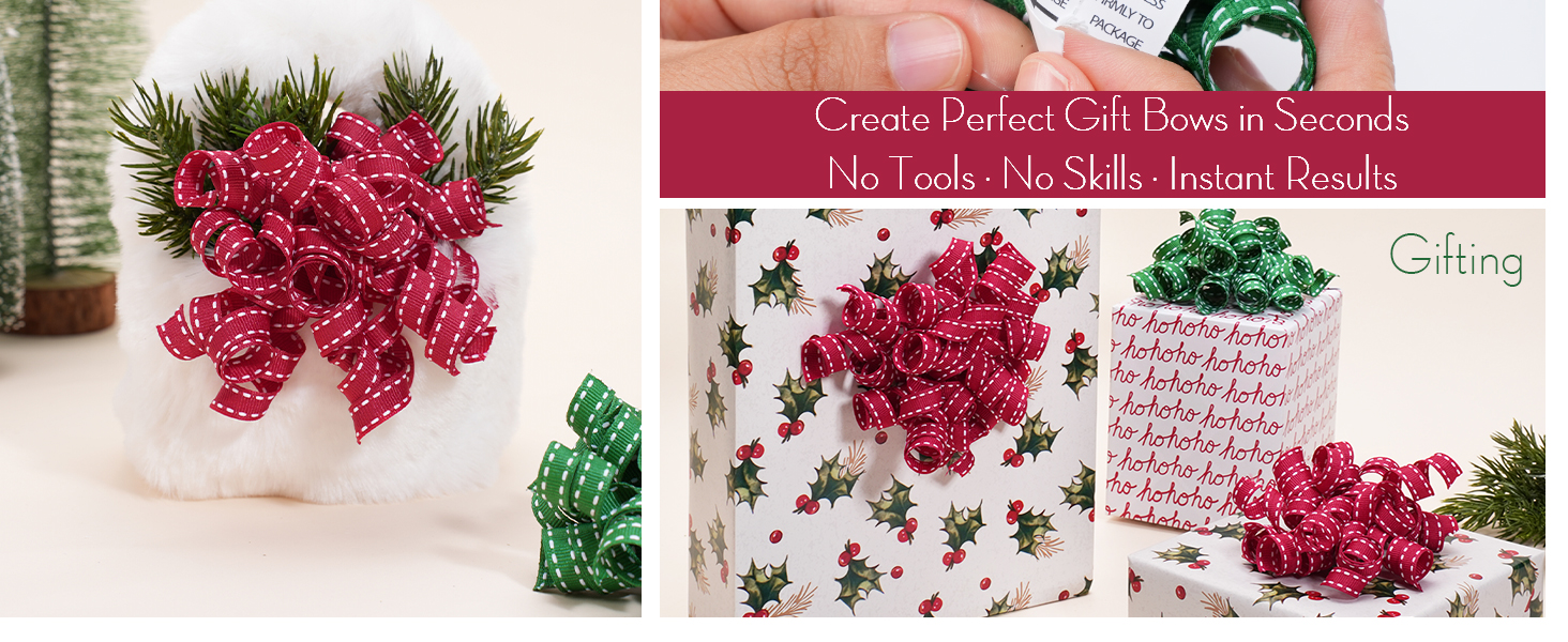 christmas bows for gift wrapping curly bows