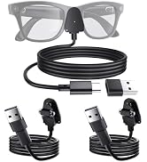 Charging Adapter Cable Compatible with Ray-Ban Oakley Meta AI Smart Glasses(Gen 1&2),Portable Cha...