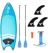 Freein 14’/15’/16’ Inflatable Team SUP, Extra Large Stand Up Paddle Board for Multi Person, Dual-...