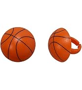 DECOPAC 3D Basketball Rings, Cupcake Decorations, Food Safe Cake Toppers – 24 Pack, Multicolor