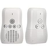 DM221 Audio Baby Monitor, 1000ft Range, Vibrating Sound Alert, Talk Back Intercom, Night Light, N...