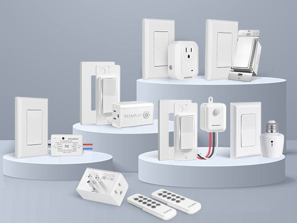 wireless smart light switches, remote control outlets