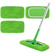 ZHAYAO Reusable 100% Coral Fleece Mop Pads Compatible with Swiffer Sweeper Mop, Wet and Dry Flat ...